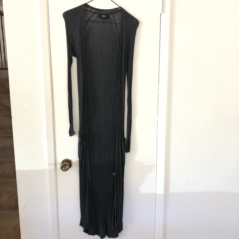 Mossimo midi long sleeve grey cardigan